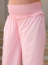 Light Pink Dobby Pure Cotton Self Design A-line Maternity Kurta Pant Set